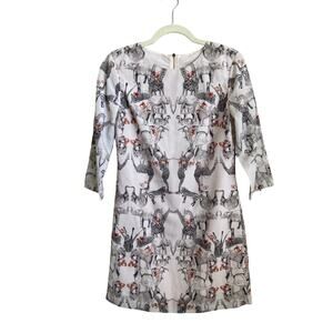 Ted Baker London Safari Animals Dress Size 1 US Size 4